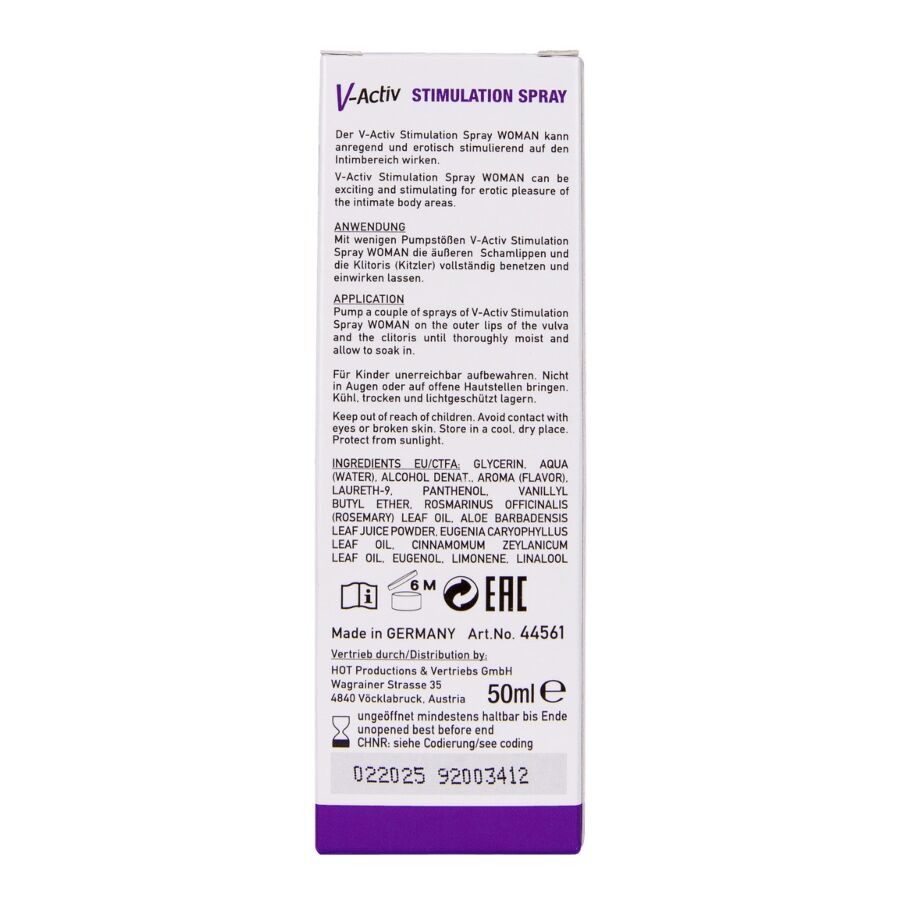 HOT - V-ACTIV STIMULATION SPRAY FOR WOMAN 50 ML - Image 7