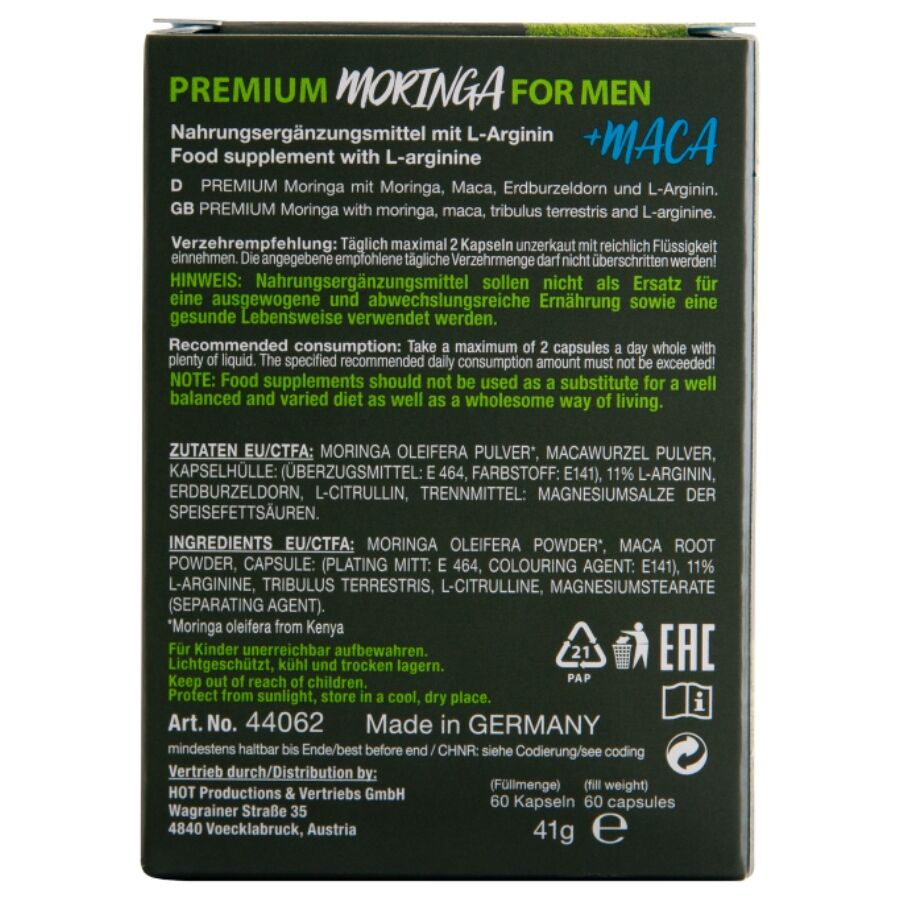 HOT - MORINGA BOÎTES POUR HOMMES 60 UNITÉS - Image 4