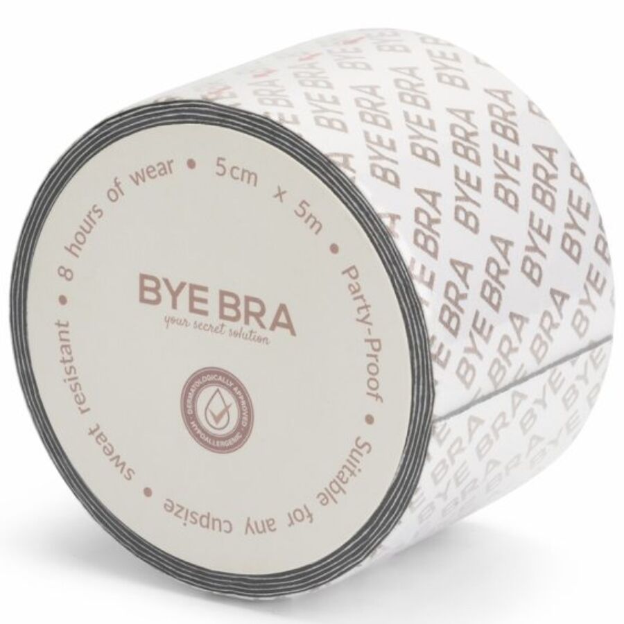 BYE-BRA - BODY TAPE DOUBLE SIDED CINTA DE DOBLE CARA NEGRO TALLA ÚNICA 5 x 500 CM - Image 3
