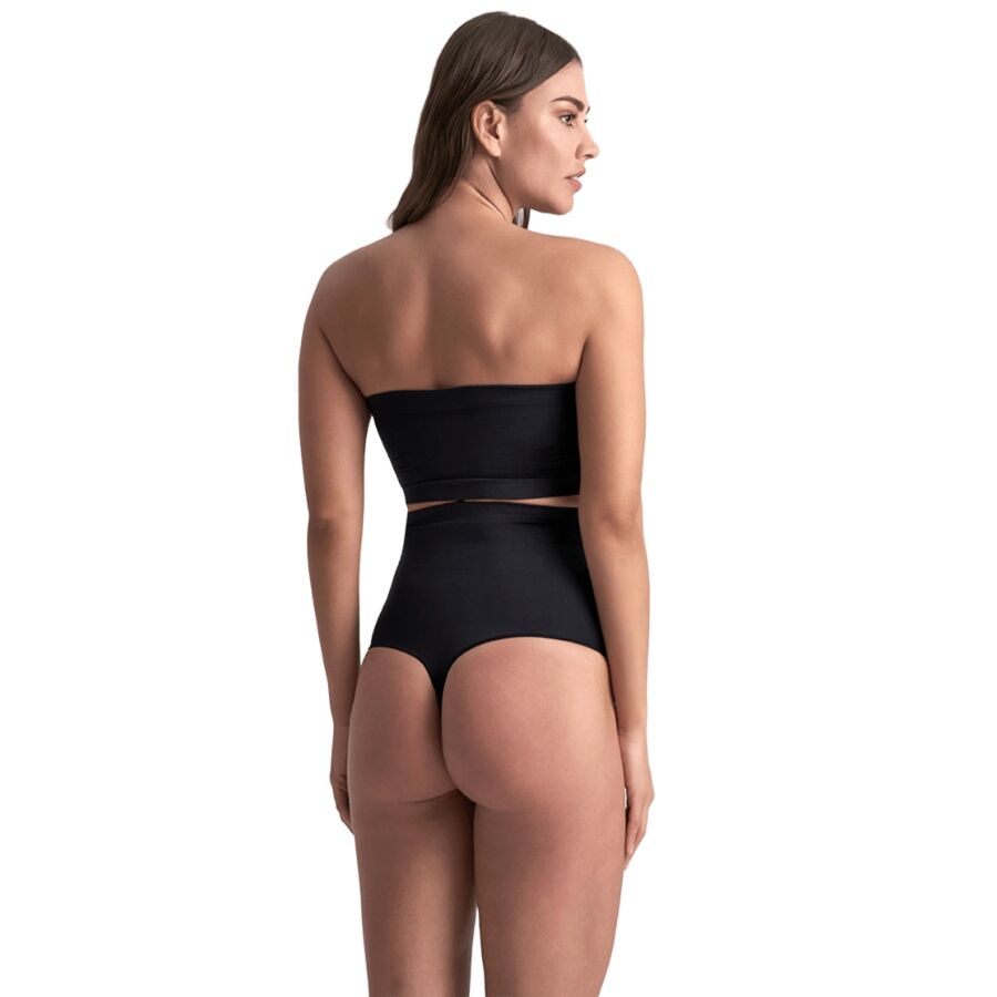 Bye-Bra - Tanga De Talle Alto Sin Costuras Negro Talla Xl - Image 4