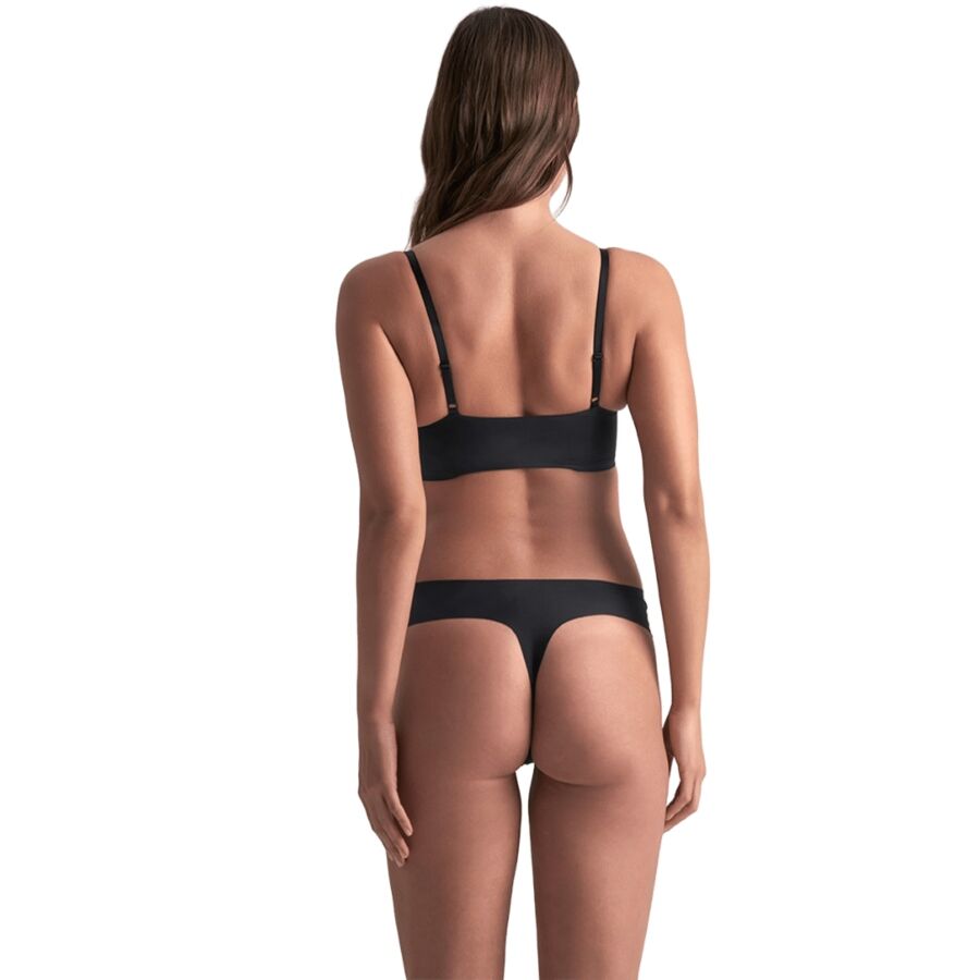 BYE-BRA - INVISIBLE THONG 2 PACK BEIGE & BLACK - Image 8