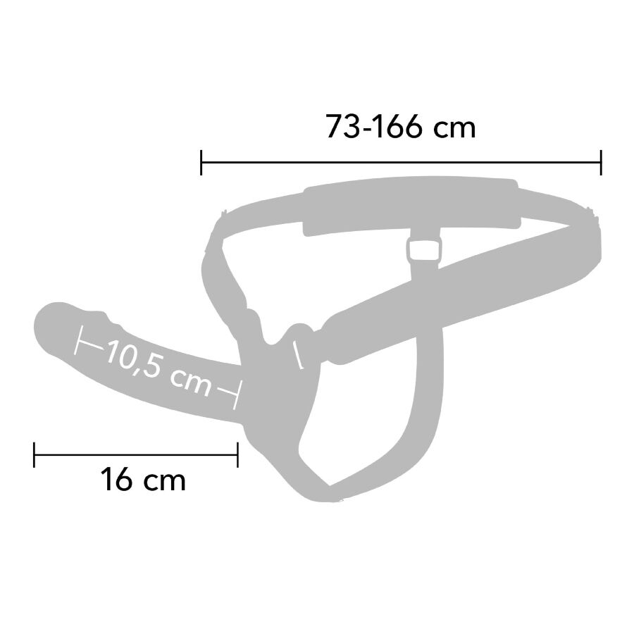 HIDDEN DESIRE - INFERNO MANCHON PÉNIS VIBRANT AVEC STRAP-ON 16 CM - Image 3