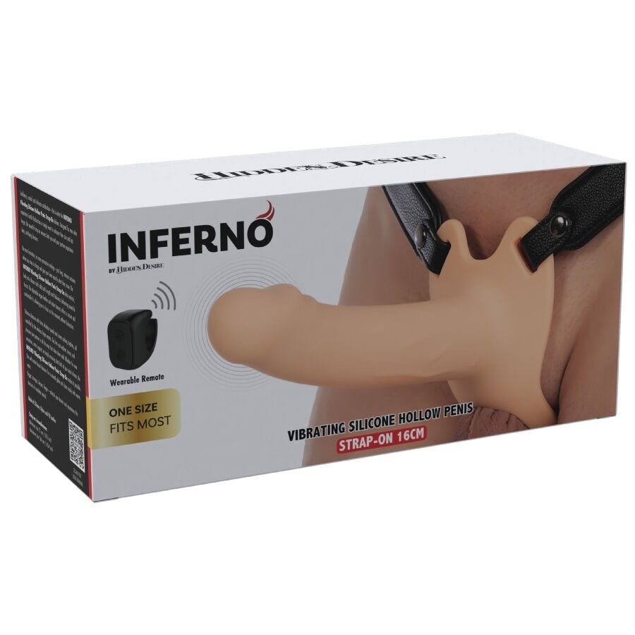 HIDDEN DESIRE - INFERNO MANCHON PÉNIS VIBRANT AVEC STRAP-ON 16 CM - Image 12