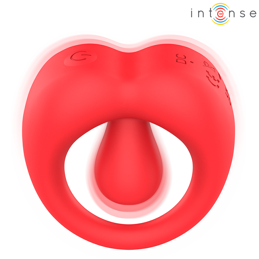 INTENSE - RUSSELL ANILLO VIBRADOR CON ESTIMULACIÓN DE CLÍTORIS ROJO - Image 6