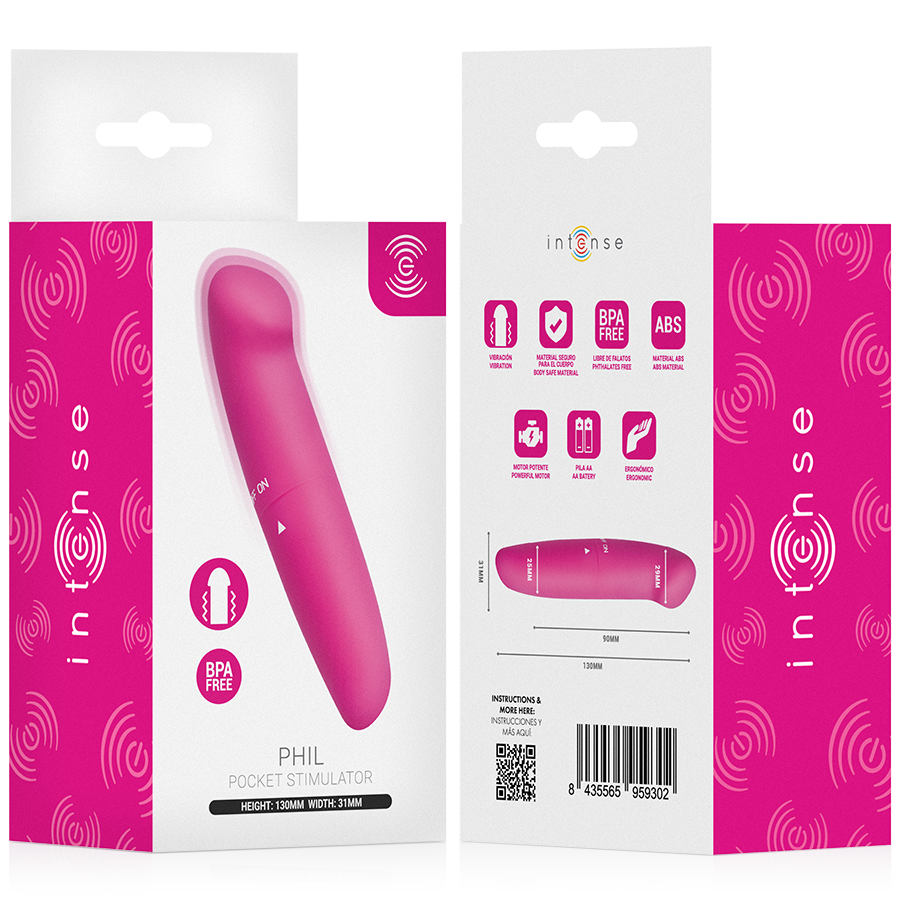 Intense - Phil Vibrateur Point G Rose 13 Cm - Image 7