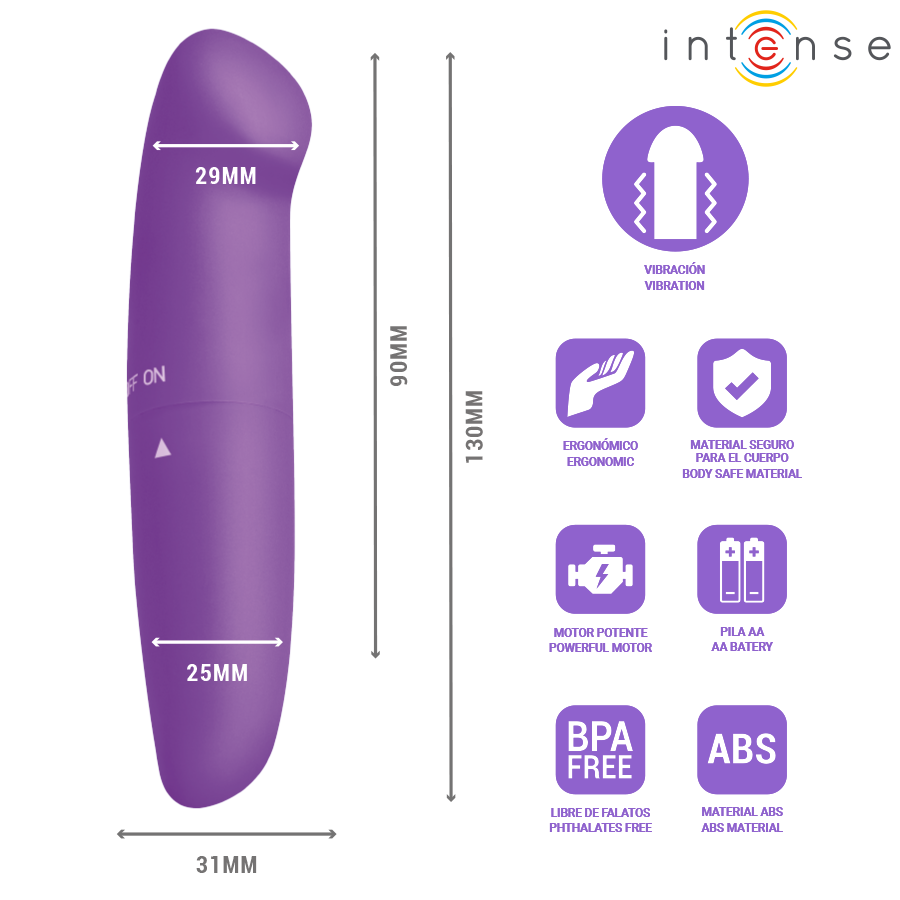 Intense - Phil Vibrateur Point G Violet 13 Cm - Image 4