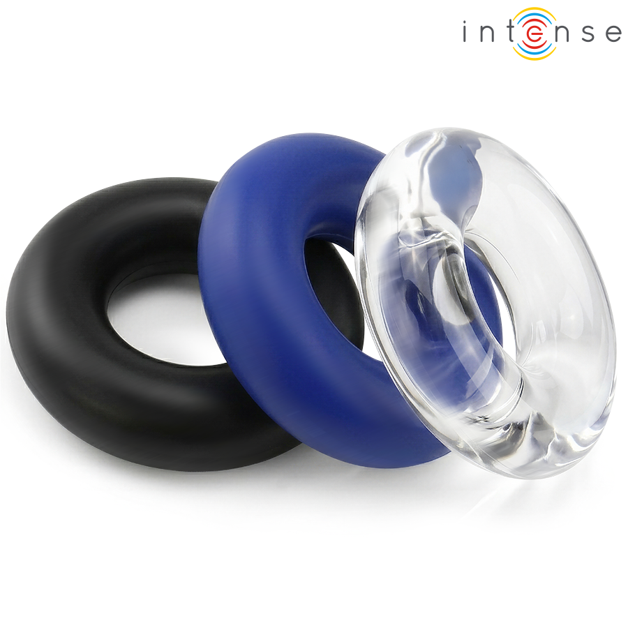 Intense - Ensemble De 3 Anneaux Pénis De Couleurs Variées - Image 5