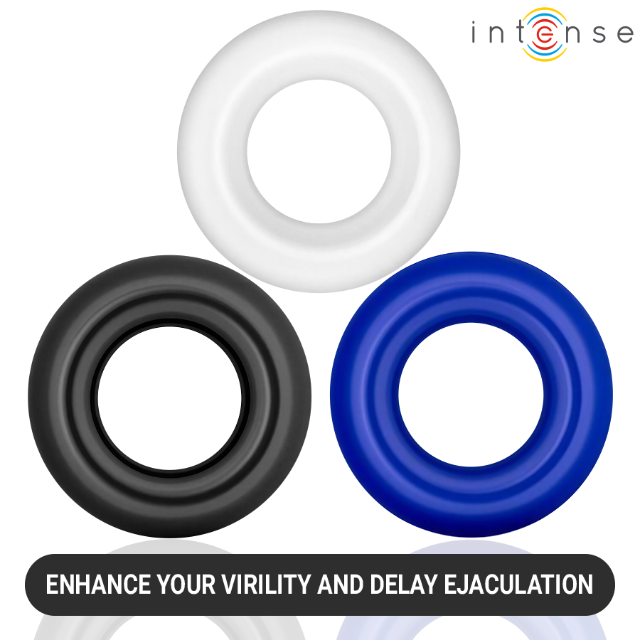 Intense - Ensemble De 3 Anneaux Pénis De Couleurs Variées - Image 7
