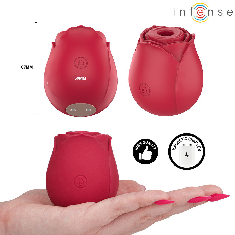 Intense - Camellia Succion Clitoriale Rose Par Waves Bordeaux - Image 4