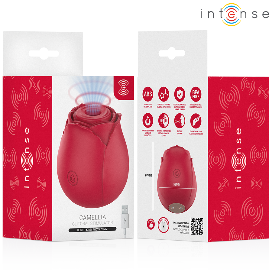 Intense - Camellia Succion Clitoriale Rose Par Waves Bordeaux - Image 7