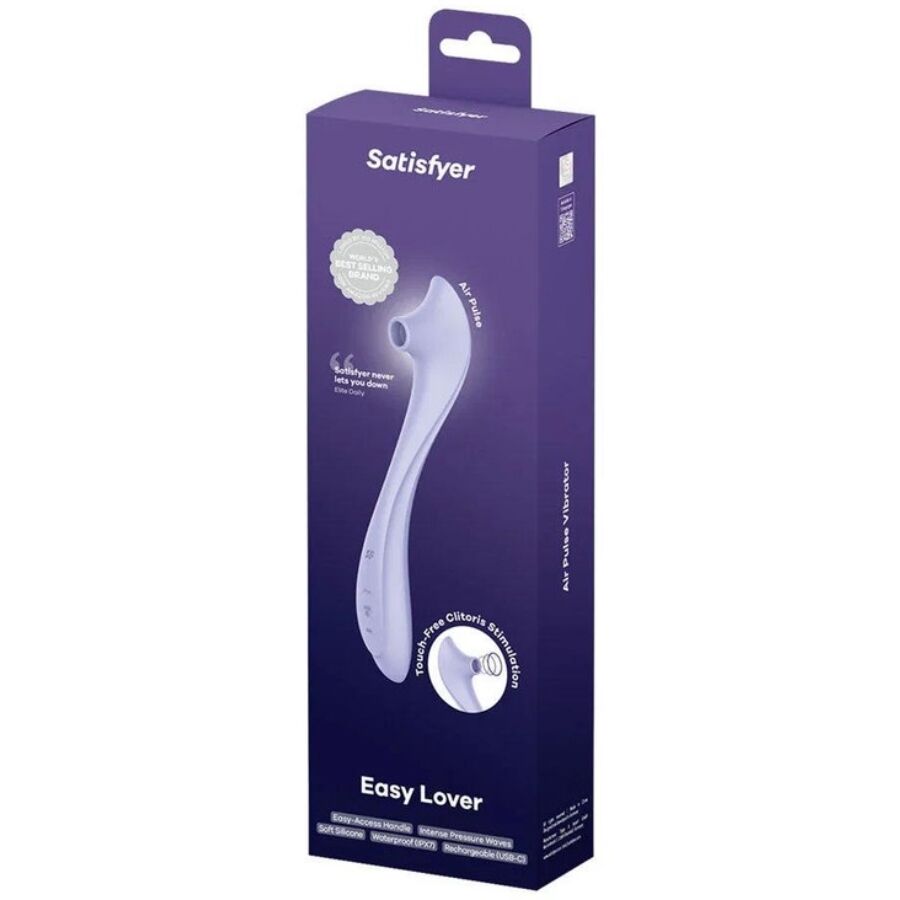 SATISFYER - EASY LOVER VIBRADOR & ESTIMULADOR AIR PULSE - Image 6