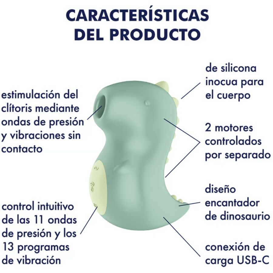 SATISFYER - DIN-OOOH VIBRADOR & ESTIMULADOR AIR PULSE - Image 5