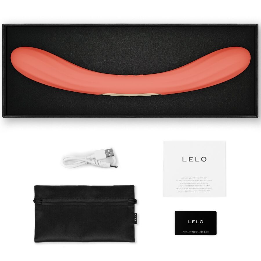 LELO - BOOMERANG VIBRATEUR DOUBLE EXTENSION ROUGE CORAIL - Image 5