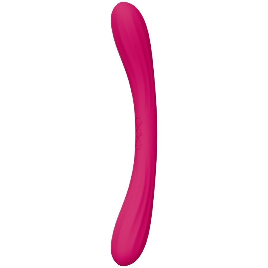 LELO - BOOMERANG VIBRATEUR À DOUBLE EXTRÉMITÉ CERISE - Image 3
