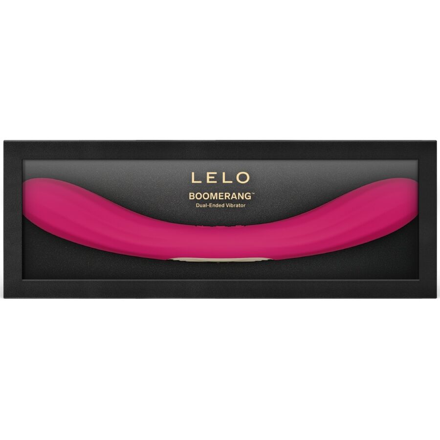 LELO - BOOMERANG VIBRATEUR À DOUBLE EXTRÉMITÉ CERISE - Image 5
