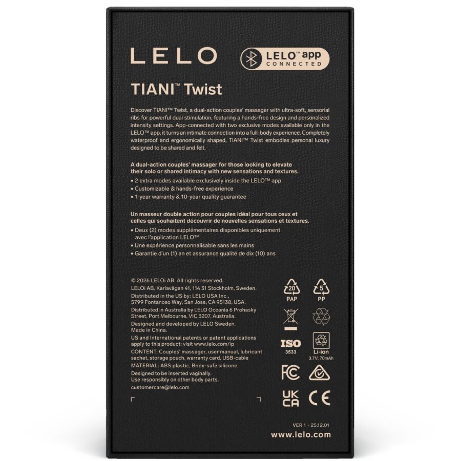 LELO - TIANI TWIST COUPLES VIBRATEUR EN MOUSSE - Image 5