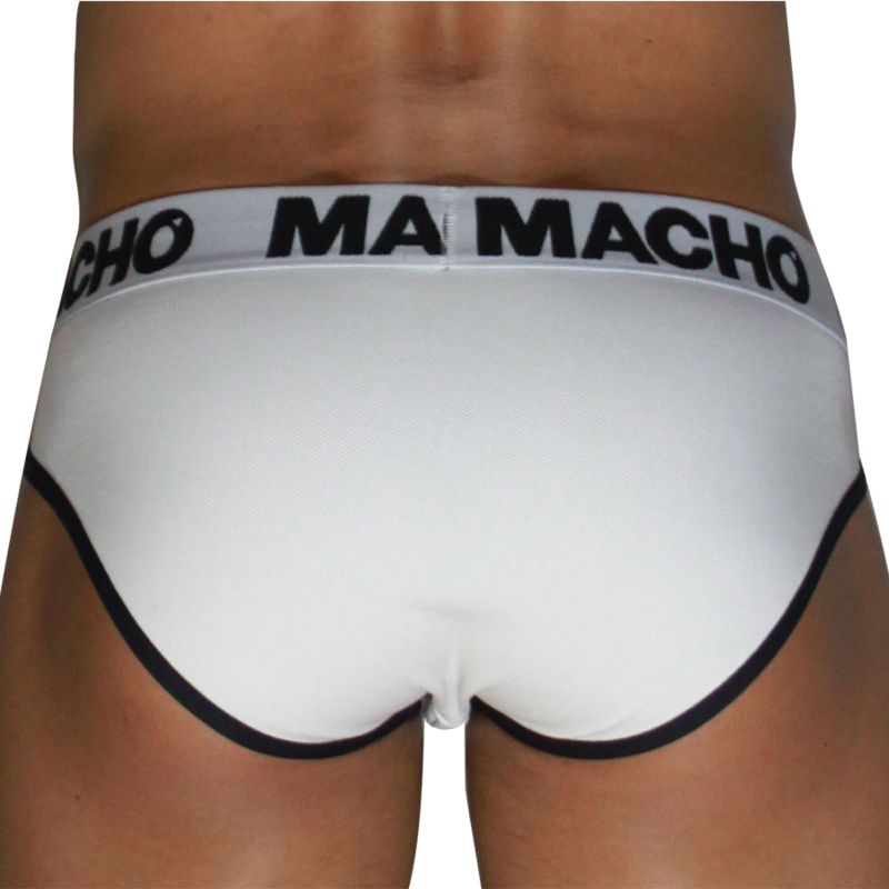 Macho - Mch006 Classique Blanc + Noir S - Image 4