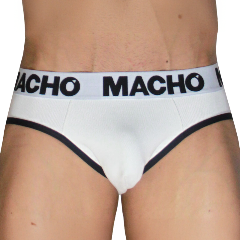 Macho - Mch006 Classique Blanc + Noir L - Image 3