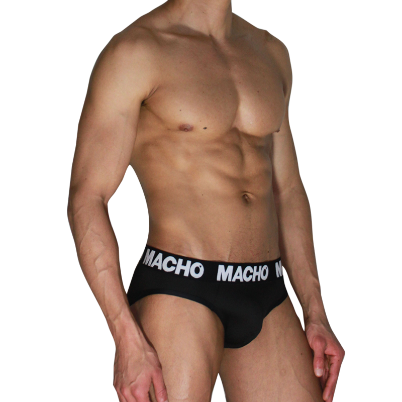 MACHO - MCH007 CLASSIQUE SLIP NOIR + NOIR S