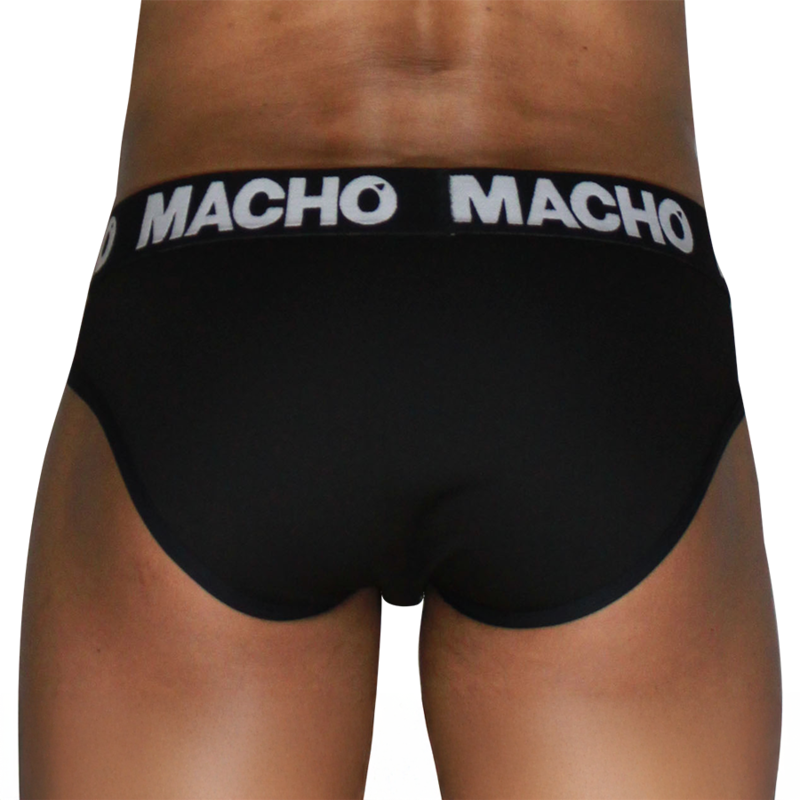 Macho - Mch007 Classique Slip Noir + Noir Xl - Image 4