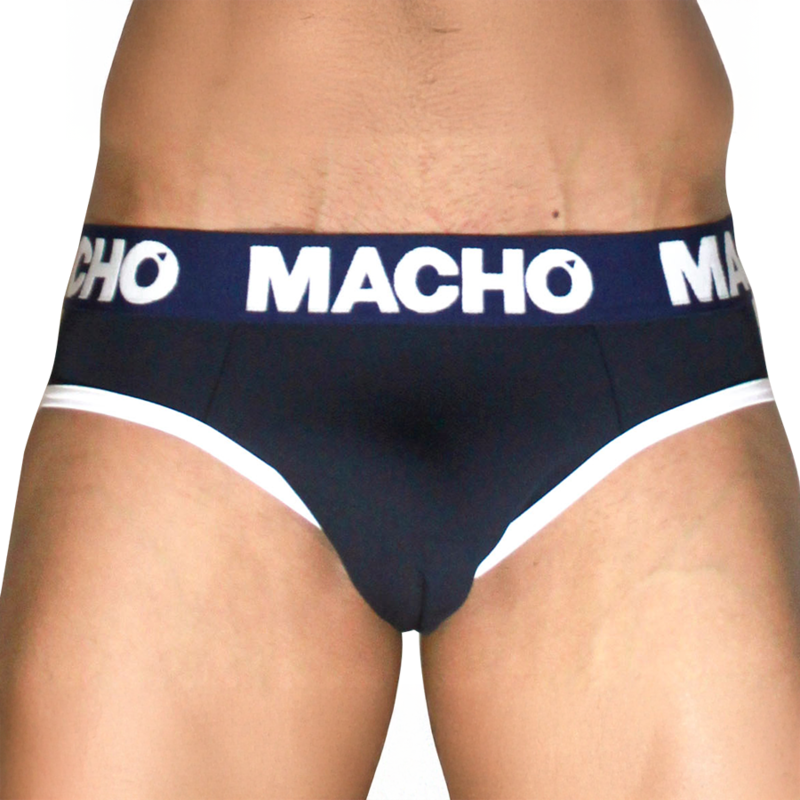 MACHO - MCH008 Slip classique bleu marine S - Image 3