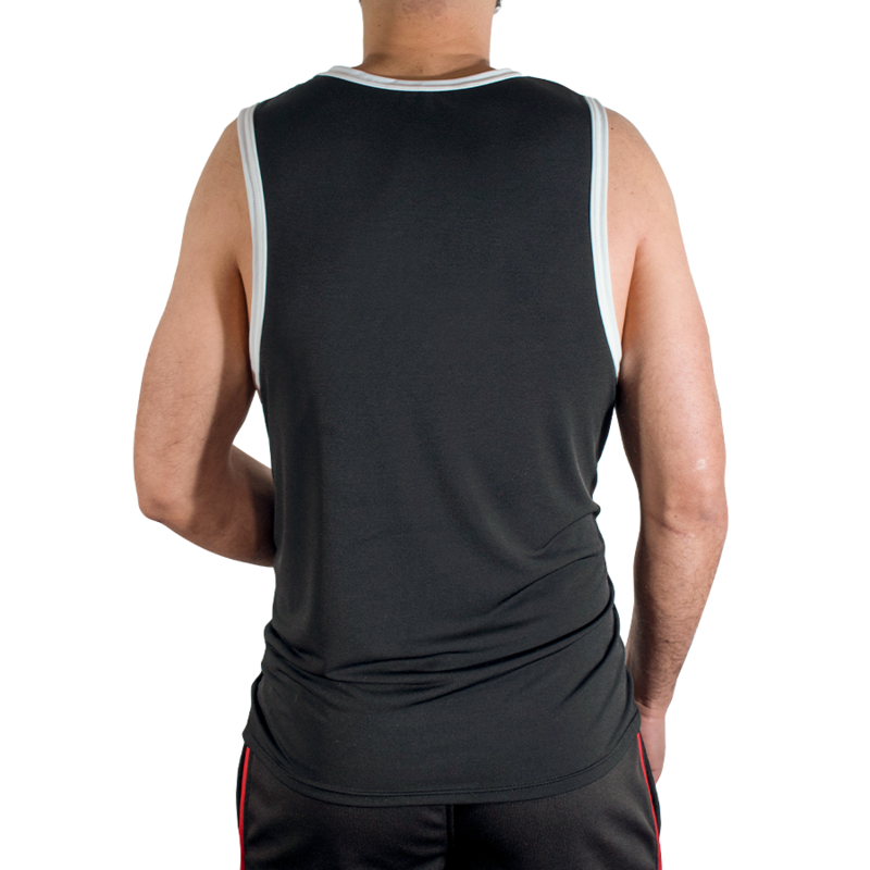 MACHO - CMV004 BLACK GYM T-SHIRT - Image 4