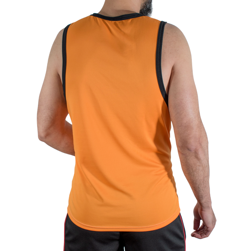 MACHO - CMV005 ORANGE GYM T-SHIRT L/XL - Image 4