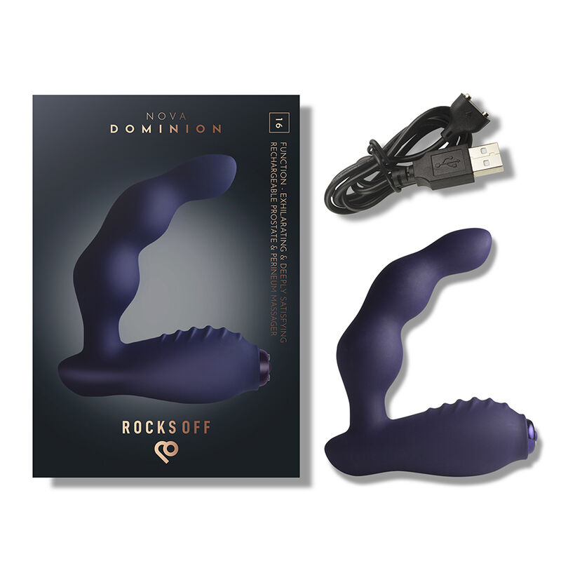 ROCKS-OFF - MINI BAGUETTE RECHARGEABLE 16 FONCTIONS ROSE PIVOINE - Image 9