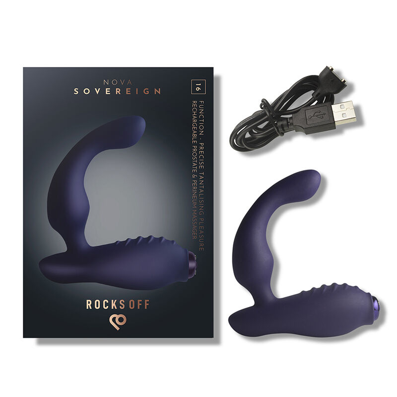 ROCKS-OFF - MINI BAGUETTE RECHARGEABLE 16 FONCTIONS ROSE PIVOINE - Image 9