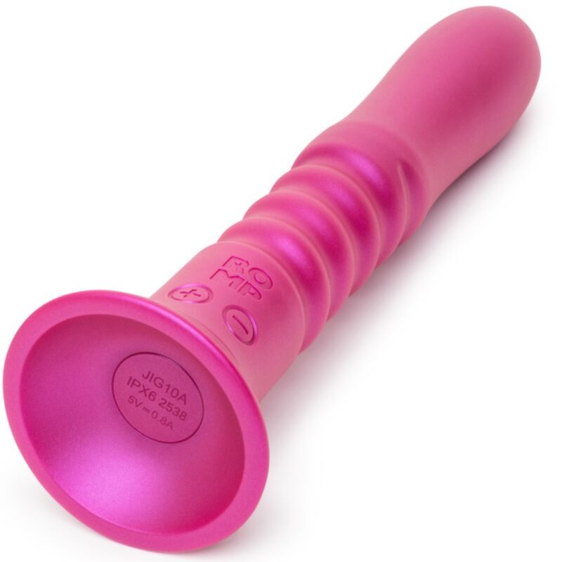 ROMP - JIGGLE UP AND DOWN VIBRATOR WITH PINK SUCTION CUP - Image 3