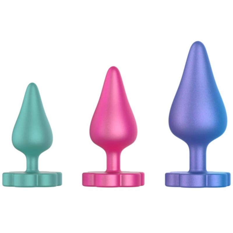 ROMP - LUSTER ANAL TRAINING KIT S/M/L WITH FLOWER-SHAPED BASE - Image 3
