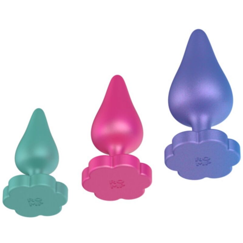 ROMP - LUSTER ANAL TRAINING KIT S/M/L WITH FLOWER-SHAPED BASE - Image 4