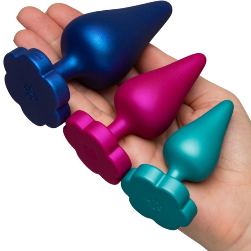 ROMP - LUSTER ANAL TRAINING KIT S/M/L WITH FLOWER-SHAPED BASE - Image 5