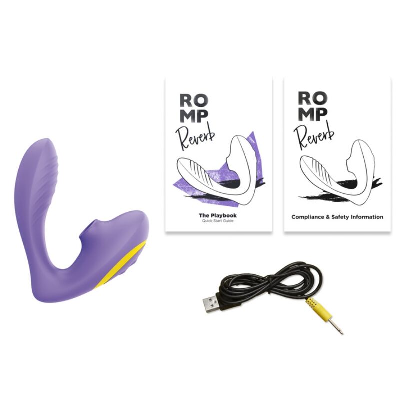 ROMP - REVERB STIMULATEUR DE POINT G ET APPAREIL DE SUCCION CLITORIALE REVERB VIOLETTE - Image 8