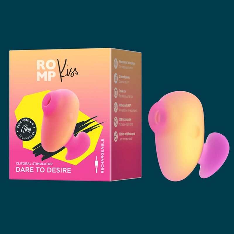 ROMP - KISS VIBRATEUR À DOIGTS RECHARGEABLE À SUCCION CLITORIALE - Image 11