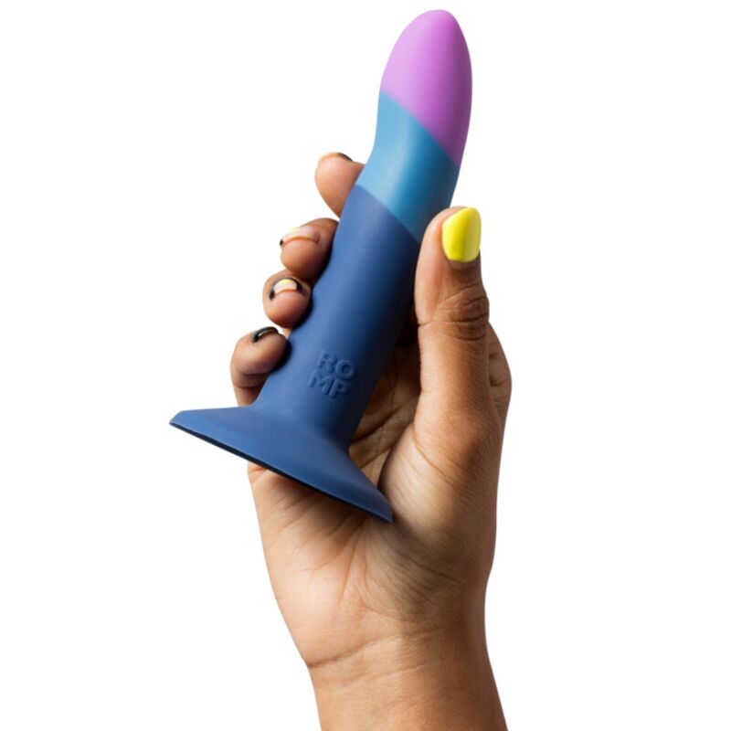 Romp - Piccolo Silicone Dildo With Tricolor Suction Cup 14 Cm - Image 4