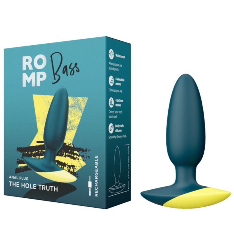 ROMP - BASS VIBRATEUR ANAL À PLUG BASSE 10 CM VERT - Image 3