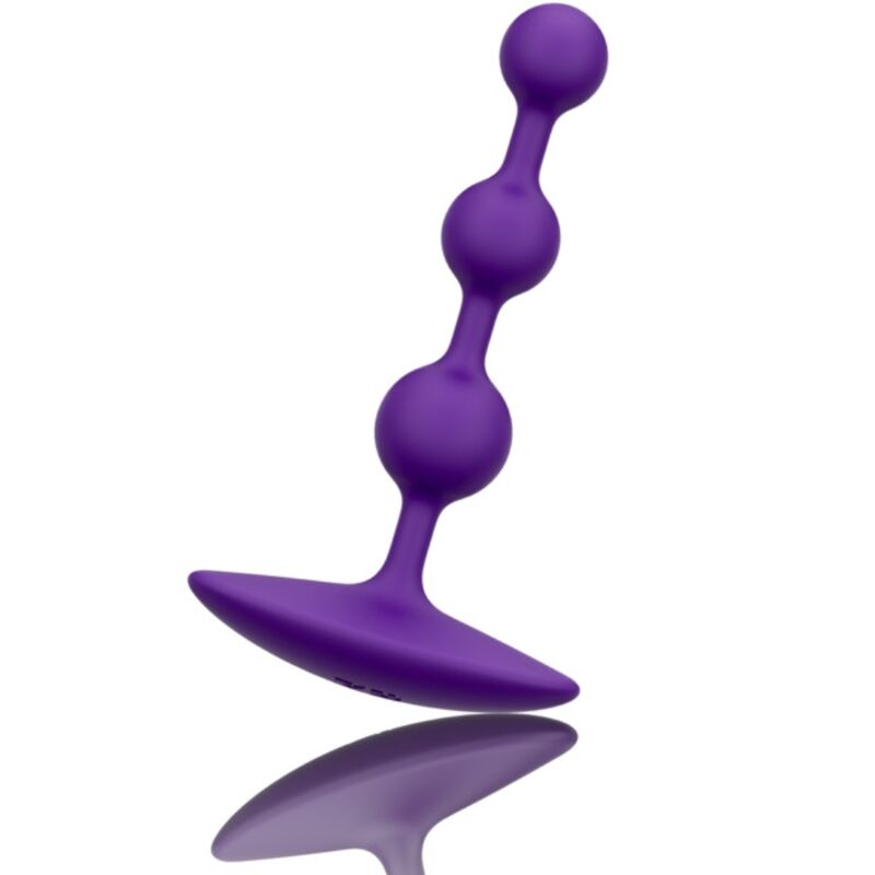 ROMP - AMP PURPLE FLEXIBLE SILICONE ANAL BEADS 12.5 CM PURPLE - Image 4