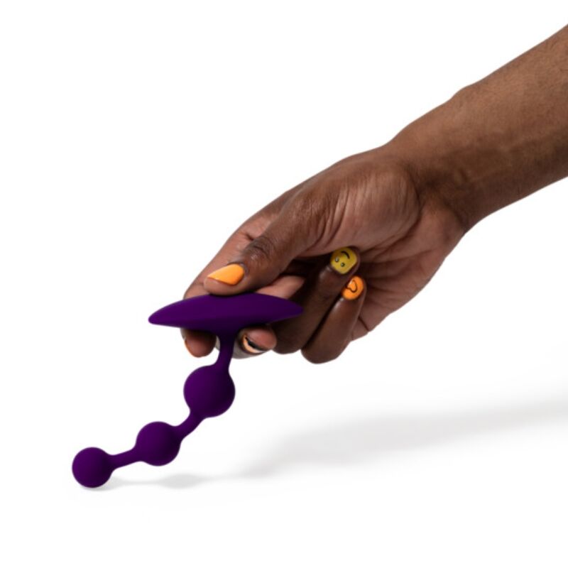 ROMP - AMP PURPLE FLEXIBLE SILICONE ANAL BEADS 12.5 CM PURPLE - Image 6