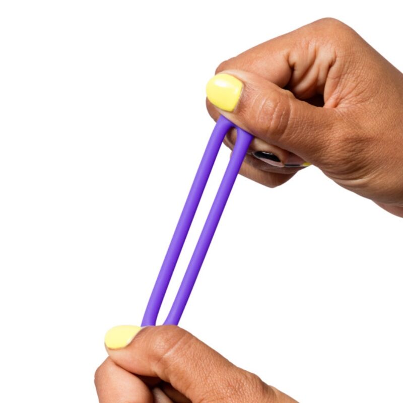 ROMP - REMIX TRIO ENSEMBLE DE 3 ANNEAUX PÉNIS EN SILICONE VIOLETTES - Image 3