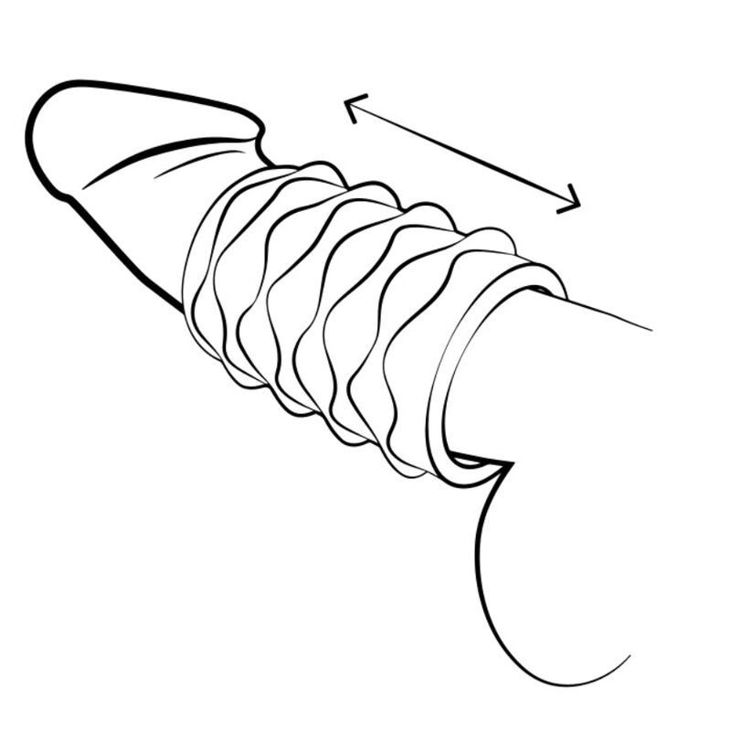ROMP - MOSH MASTURBATEUR MÂLE TRANSPARENT AVEC GAINE RÉVERSIBLE DE 6 CM - Image 10