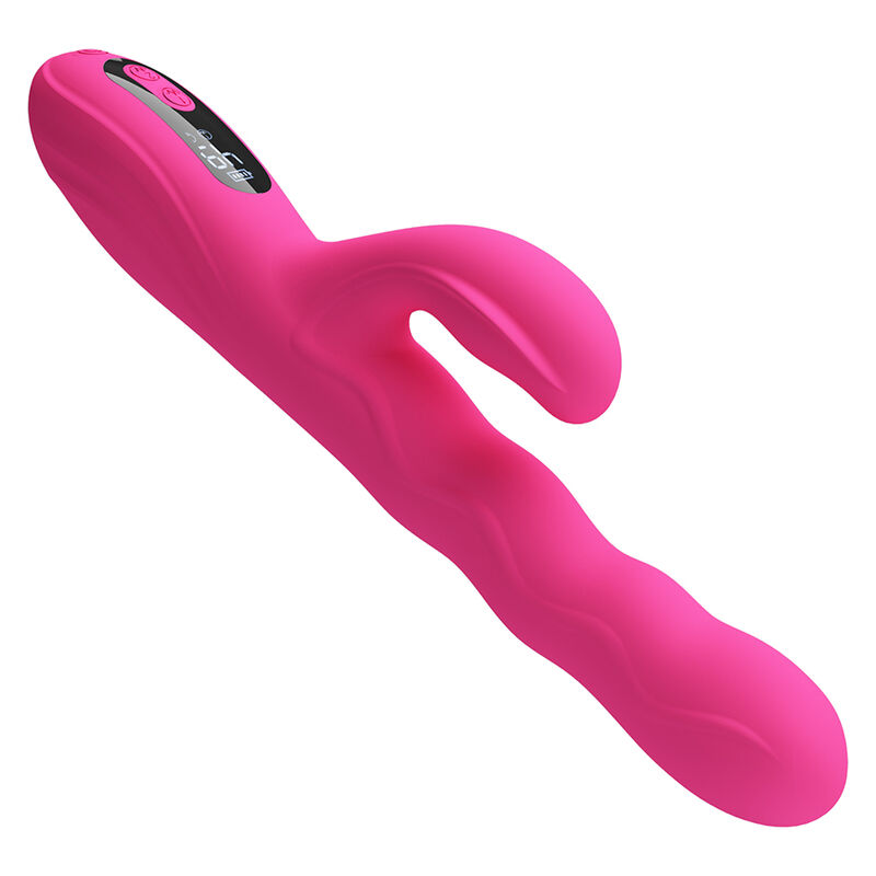 Pretty Love - Winters Multifunction Rabbit Vibrator With Led Display Pink - Image 4