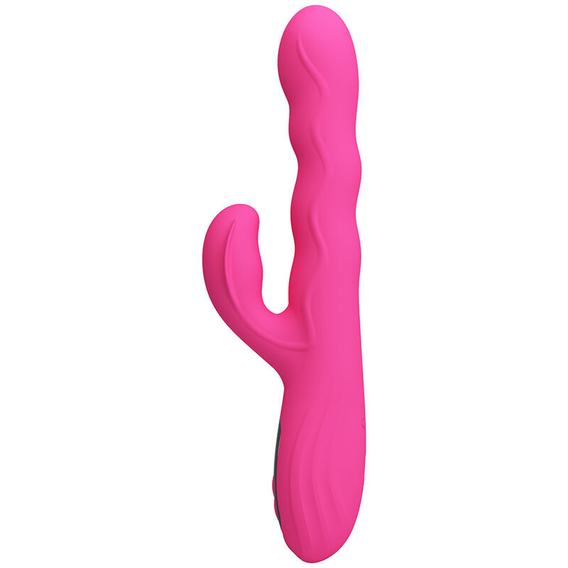 Pretty Love - Winters Multifunction Rabbit Vibrator With Led Display Pink - Image 5