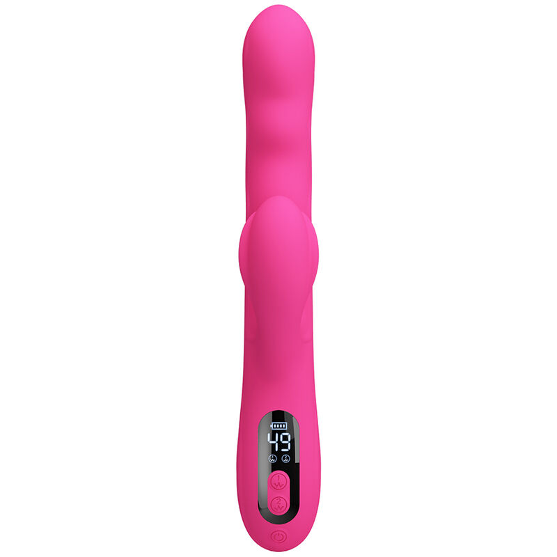 Pretty Love - Winters Multifunction Rabbit Vibrator With Led Display Pink - Image 6