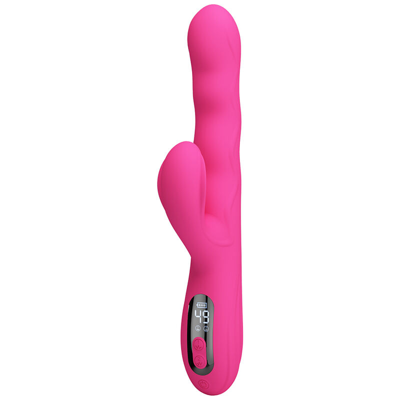 Pretty Love - Winters Multifunction Rabbit Vibrator With Led Display Pink - Image 7