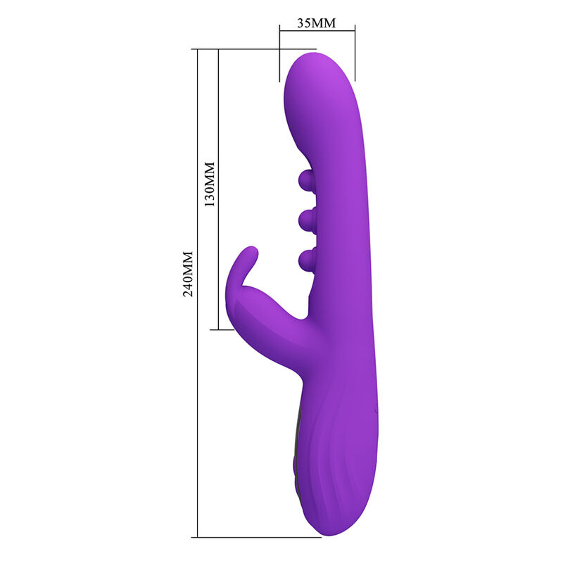 Pretty Love - Sabien Rabbit Vibrator With Tapping Stimulation And Purple Led - Image 9