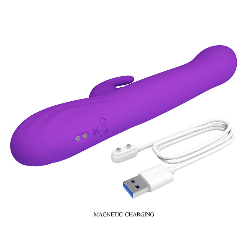 Pretty Love - Sabien Rabbit Vibrator With Tapping Stimulation And Purple Led - Image 11