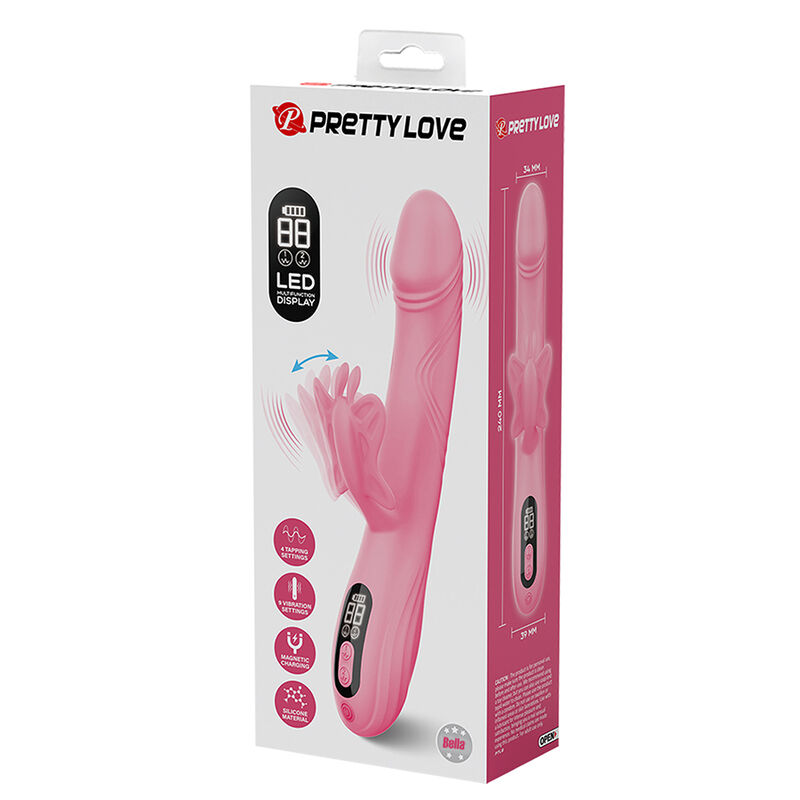 Pretty Love - Vibrateur Bella Rabbit Avec Stimulation Papillon Et Led Rose - Image 12