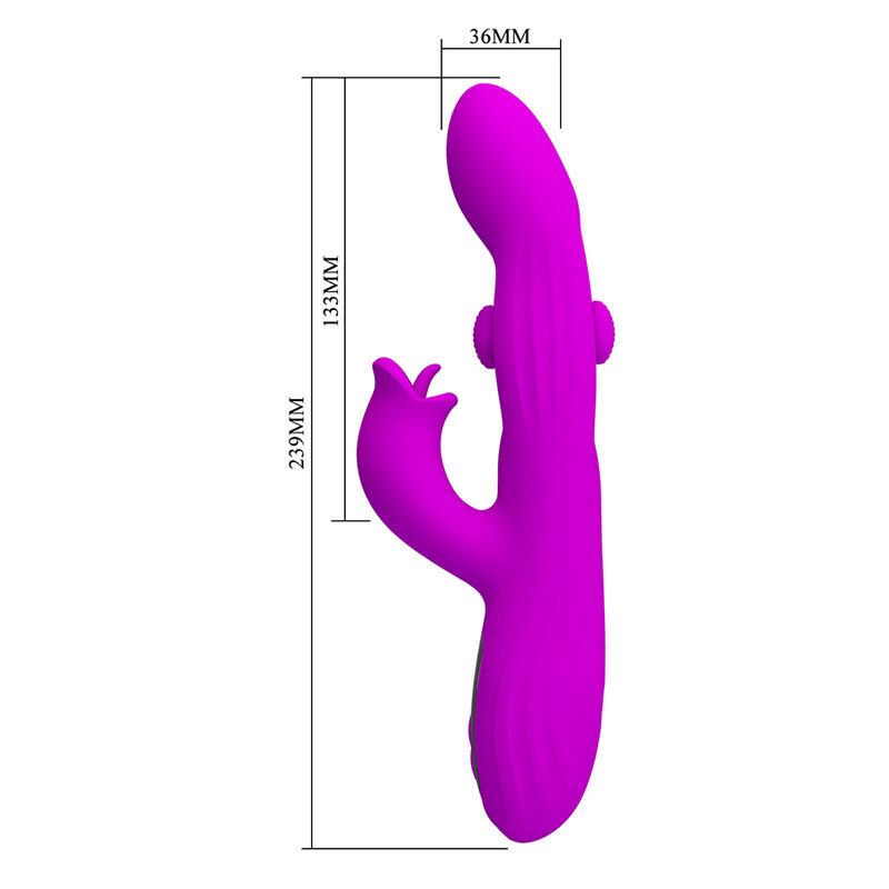Pretty Love - Vibrateur Oscillant Lapin Yalanda Avec Affichage Led Violet - Image 9