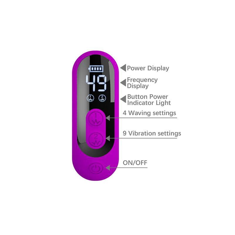 Pretty Love - Vibrateur Oscillant Lapin Yalanda Avec Affichage Led Violet - Image 10